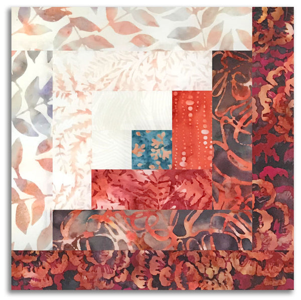 Hoffman Batik PreCut Log Cabin Table Runner Kit Give Thanks Jordan Fabrics