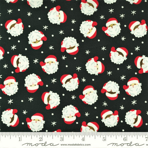 Moda Holiday Christmas 20740 48 Coal Santa Claus 1.875 YARDS