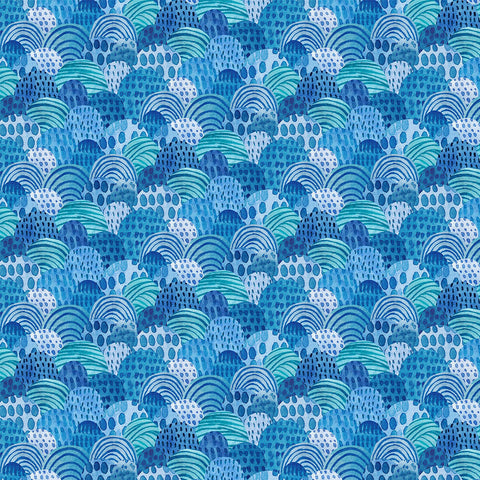Northcott Out To Sea 26657 45 Blue Waves 2.25 YARDS