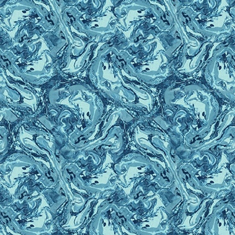 Blank Quilting Gypsy Flutter 3054 72 Turquoise Marble Texture By The Yard