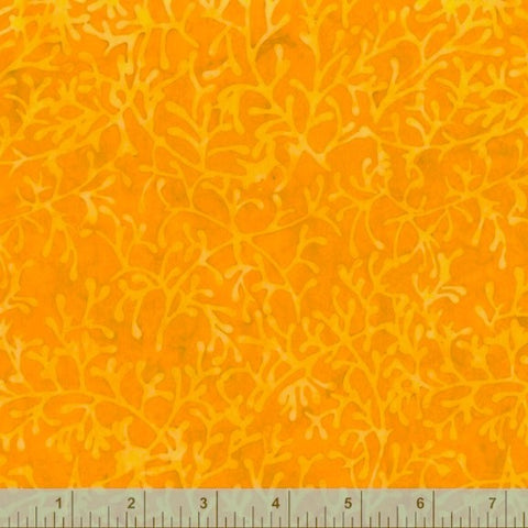 Anthology Batik - Be Colourful 3172Q X Goldenrod Branches By The Yard