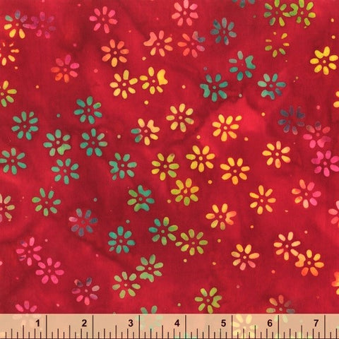 Anthology Batik - Be Colourful 3176Q X Jewel Daisy By The Yard