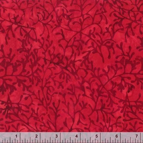 Anthology Batik - Be Colourful 3178Q X Red Branches By The Yard