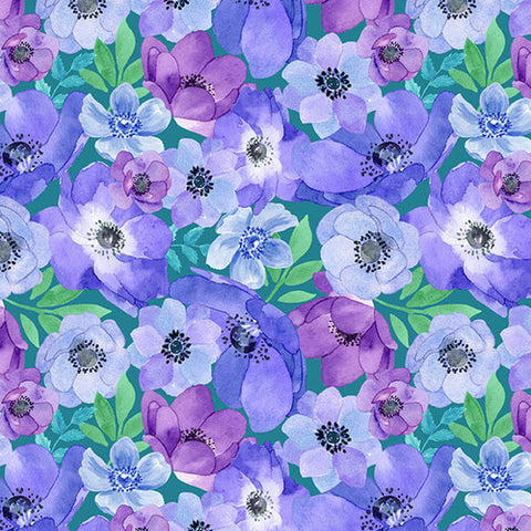 Blank Quilting Peacock Alley 3442 50 Lilac Large Floral By The Yard