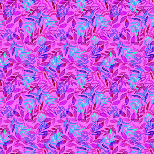 Blank Quilting Peacock Alley 3443 20 Pink Leaves By The Yard