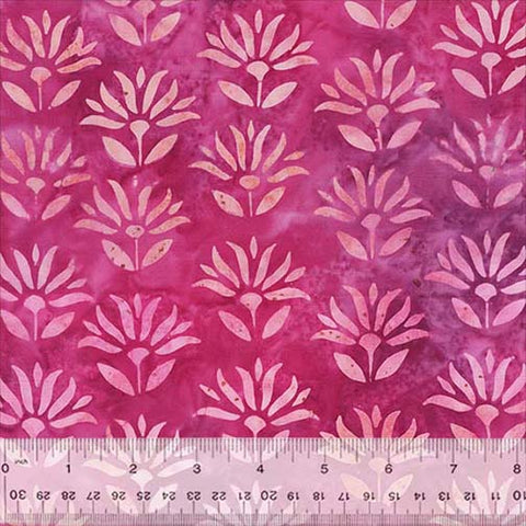Anthology Batik - Bright Summer - 3478Q X Lotus Rose Pink By The Yard