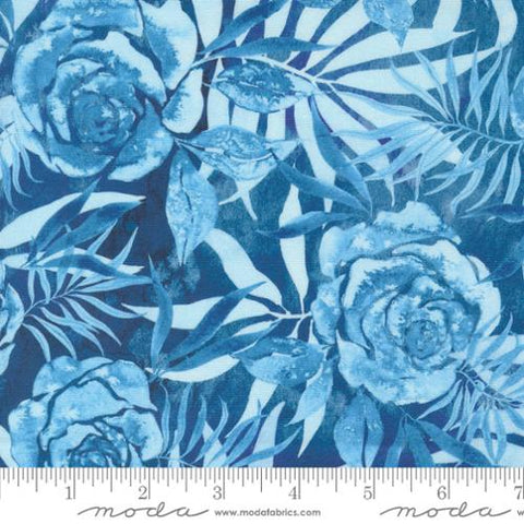 Moda - Coming Up Roses 39783 16 Sapphire By The Yard