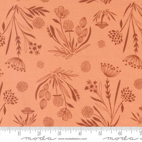 Moda Woodland & Wildfowers 45583 23 Coral Peach Foraged Finds By The Yard