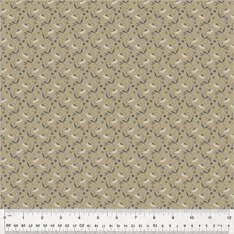 Windham Oxford 53892 2 Flower Drops Taupe By The Yard