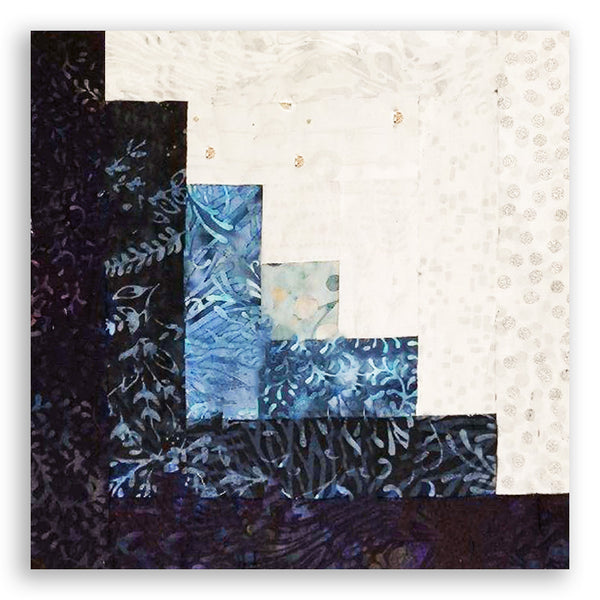 Log Cabin Quilt 29x37" Fully Finished Sample Quilt Alaska Sky Jordan Fabrics