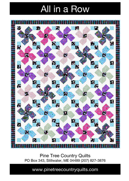 ALL IN A ROW - Pine Tree Country Quilts Pattern - DIGITAL DOWNLOAD