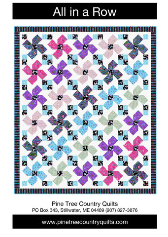 ALL IN A ROW - Pine Tree Country Quilts Pattern - DIGITAL DOWNLOAD