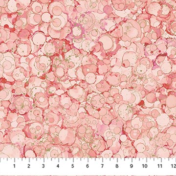 Northcott Midas Touch DM26834 23 Bubble Texure Rose By The Yard