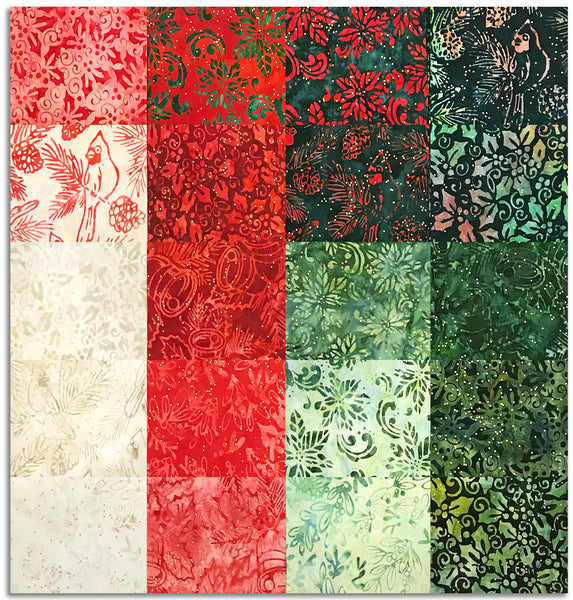 Evergreen & Pine - Fat Quarter 20pc/bundle - By Island Batiks - Sold By The Bundle - In Stock And Ships retailer Today