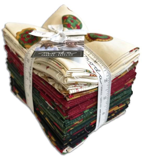 28 piece fat on sale quarter bundle called Hearthside Holiday for Moda