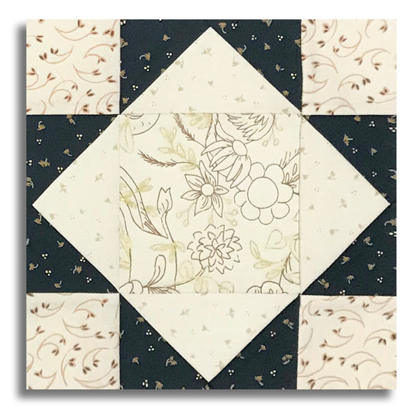 Moda Pre-Cut 12 Block King's Crown Quilt Kit - Sunlit Ruins