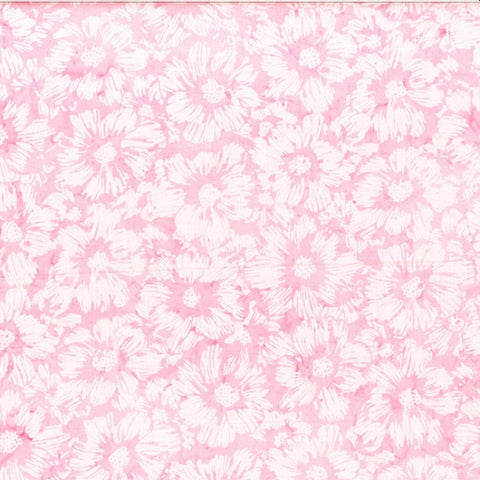 Hoffman Batik T2391 493 Pink Lemonade Floral Layout By The Yard