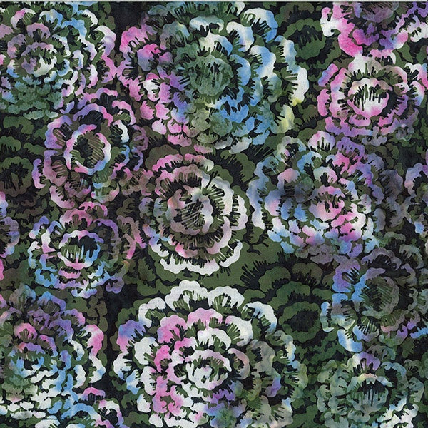 Cotton Fabric, Nightime Tropical Flowers on Cobalt Cotton Batik (Made in  Indonesia) – Britex Fabrics