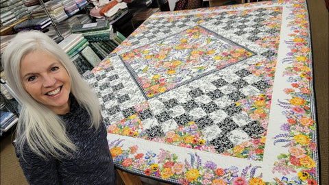 Decoupage 84 x 100" Fully Finished Sample Quilt