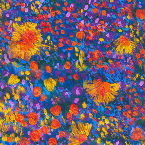 Kaufman Painterly Petals - Meadow 22271 268 Nature By The Yard