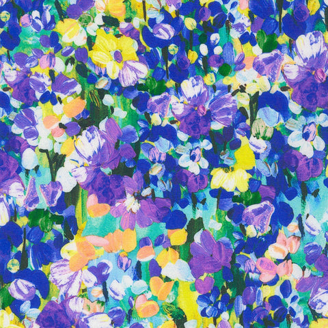 Kaufman Painterly Petals - Meadow 22273 192 Spring By The Yard