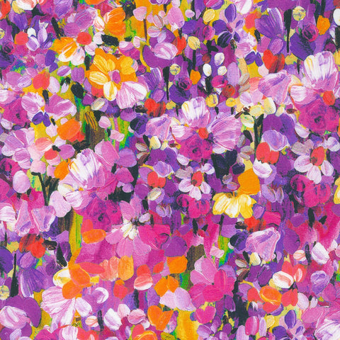 Kaufman Painterly Petals - Meadow 22273 269 Park By The Yard