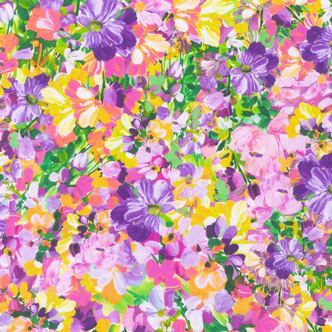 Kaufman Painterly Petals - Meadow 22274 238 Garden By The Yard