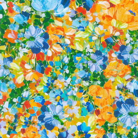 Kaufman Painterly Petals - Meadow 22274 268 Nature By The Yard