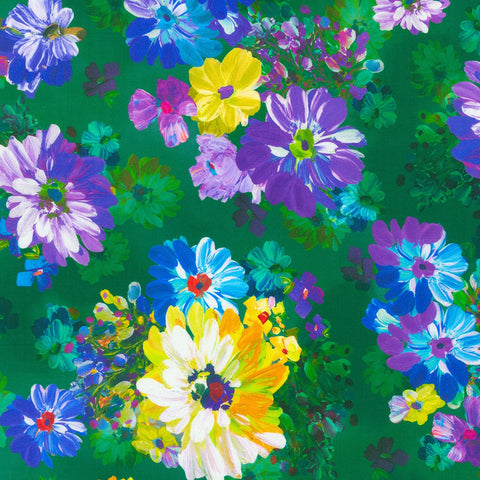 Kaufman Painterly Petals - Meadow 22270 238 Garden By The Yard