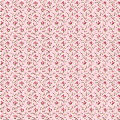 Clothworks French Roses Y3982 42 Trellis Pink By The Yard