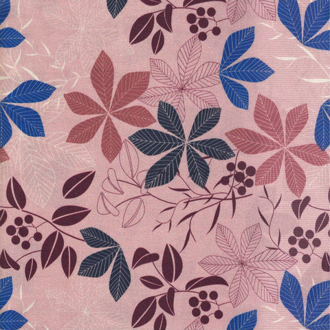 Blank Quilting S-Biloba 4501 532 Mauve Scattered Foliage By The Yard
