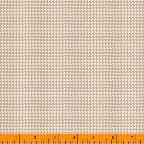 Windham Gather 52621 8 Taupe Houndstooth By The Yard