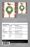 CARDINAL'S CHRISTMAS WREATH - Robin Pickens Quilt Pattern SHIPPING May 27th