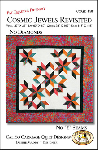 COSMIC JEWELS REVISITED - Calico Carriage Quilt Designs Pattern CCQD158