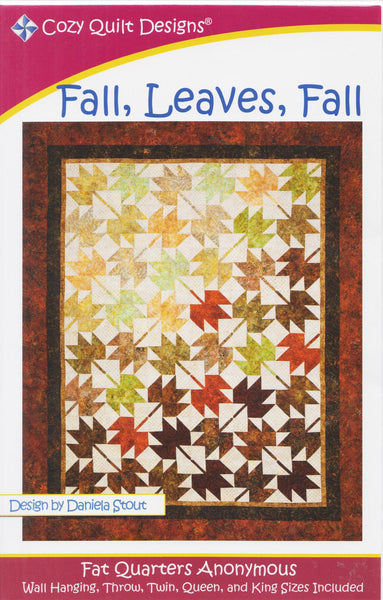 FALL, LEAVES, FALL - Cozy Quilt Designs DIGITAL DOWNLOAD