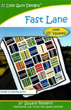 FAST LANE - Cozy Quilt Designs Pattern DIGITAL DOWNLOAD