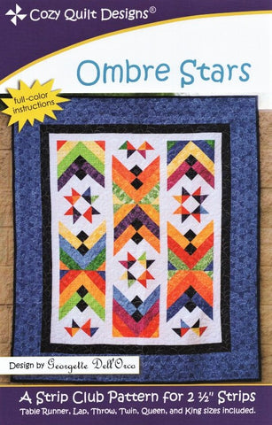 OMBRE STARS - Cozy Quilt Design Pattern DIGITAL DOWNLOAD