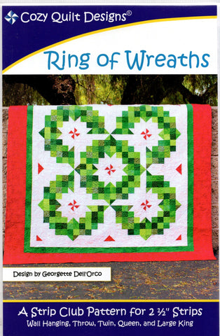 RING OF WREATHS - Cozy Quilt Designs Pattern DIGITAL DOWNLOAD