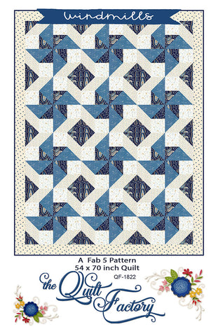 WINDMILLS - The Quilt Factory Pattern QF-1822 DIGITAL DOWNLOAD
