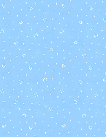 Wilmington Blissful Blues 49358 411 Blue Floral Dot By The Yard
