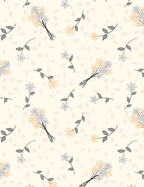 Wilmington Cottage Reverie 48553 229 Cream Bouquet Toss By The Yard