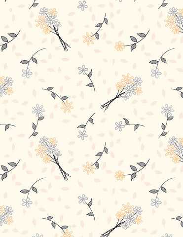 Wilmington Cottage Reverie 48553 229 Cream Bouquet Toss By The Yard