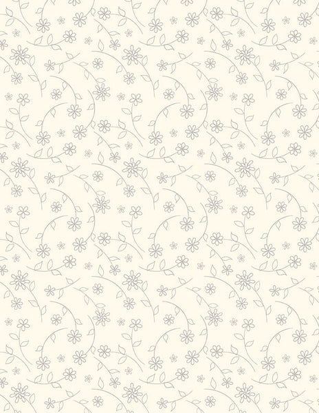 Wilmington Cottage Reverie 48555 229 Cream Small Floral Toss By The Yard