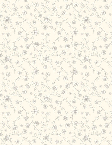 Wilmington Cottage Reverie 48555 229 Cream Small Floral Toss By The Yard