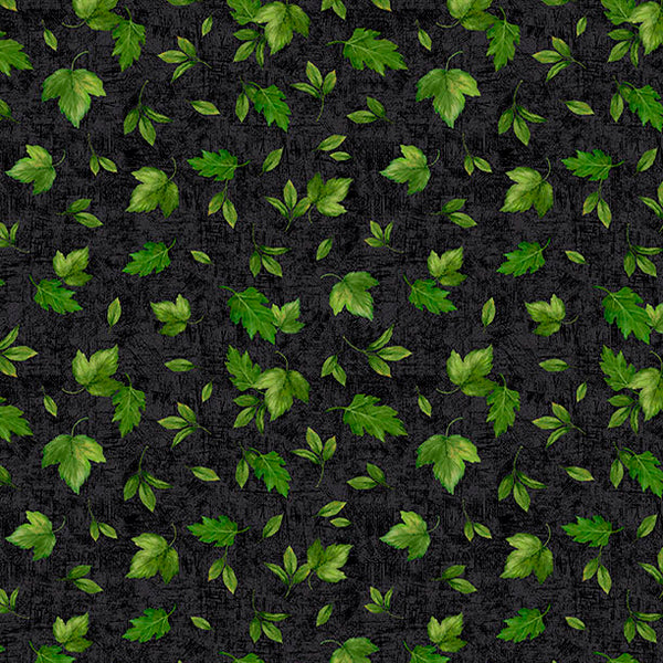 Wilmington Sunshine Whispers 28657 977 Black Leaves Toss By The Yard