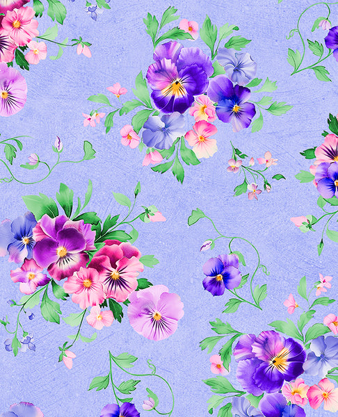 Wilmington Pansy Fields 28663 673 Purple Bouquets By The Yard