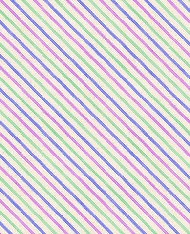 Wilmington Pansy Fields 28667 273 Cream Diagonal Stripe By The Yard