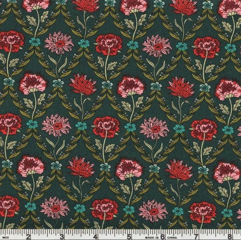 Liberty Fabrics Riley Blake Summer House 04775670X Charcoal Kew Trellis 4.625 YARDS