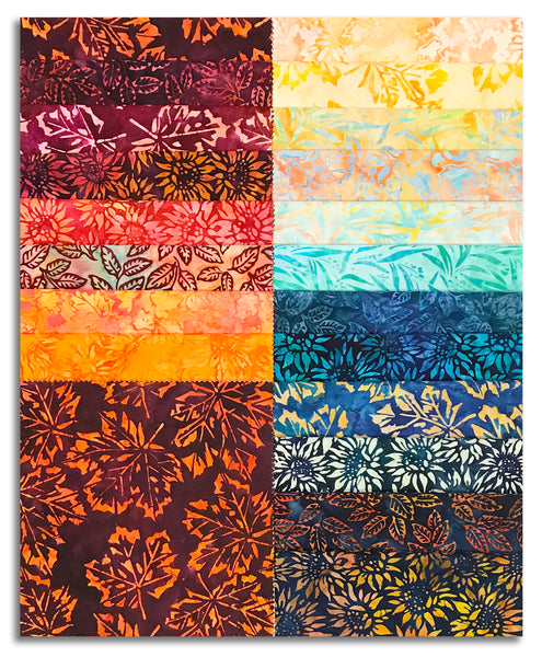 Kaufman Artisan Batiks Pre-Cuts 42 Piece 10" Layer Cake Squares 1371 42 - Fall Splendor