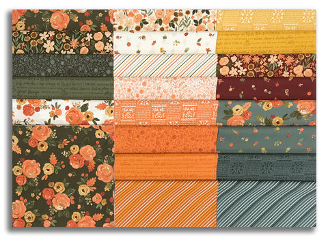 Kelsey Carlson Happy Fall Days Fat Quarter Bundle – 21 Pieces, Riley Blake Designs, 100% Cotton